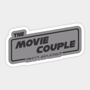 The Movie Couple Logo Tee - Black Sticker